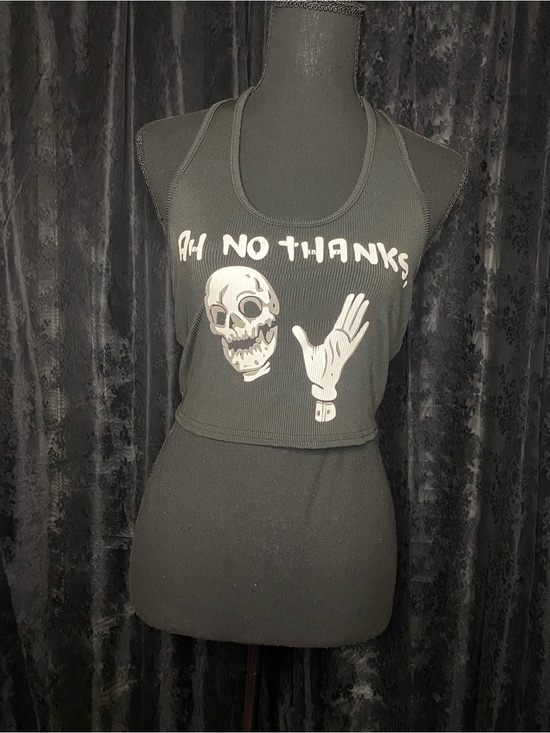 ROMWE Tops - Goth Grunge Emo Punk Graphic Pajama Top